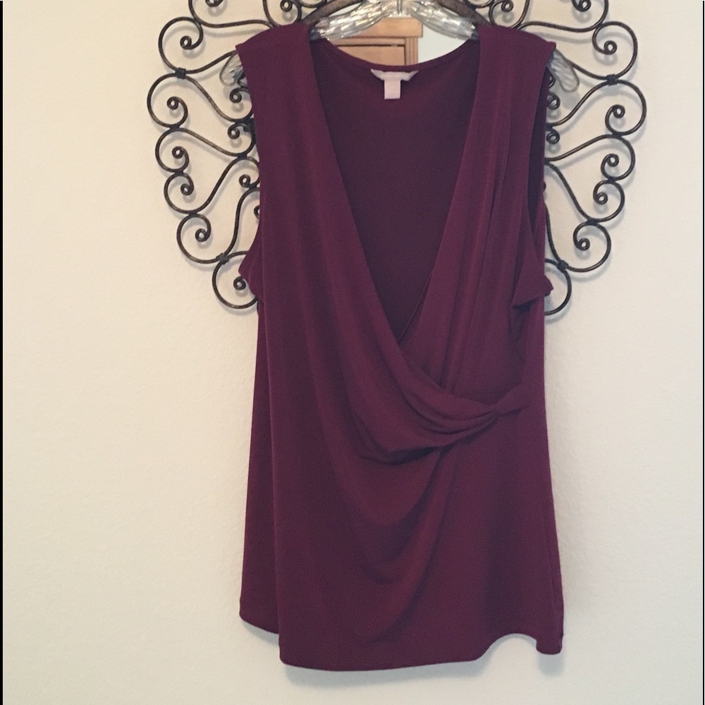 Banana Republic Faux Wrap Top